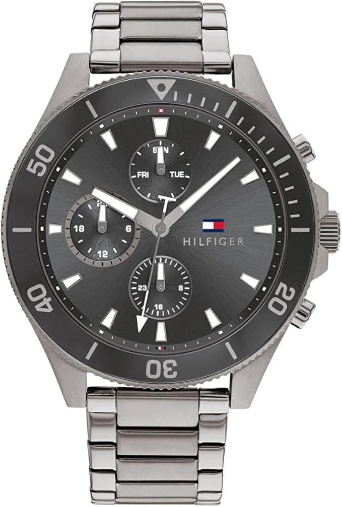 Montre Homme Tommy Hilfiger Larson 1791918 cadran gris acier 46mm