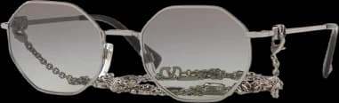 Lunettes de soleil Valentino Garavani VA2040 Hexagonales avec chaine