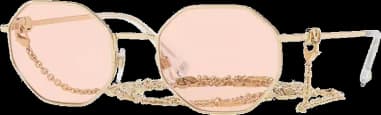 Lunettes de soleil Valentino Garavani VA2040 Hexagonales avec chaine vue 3