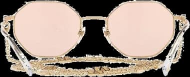 Lunettes de soleil Valentino Garavani VA2040 Hexagonales avec chaine vue 2