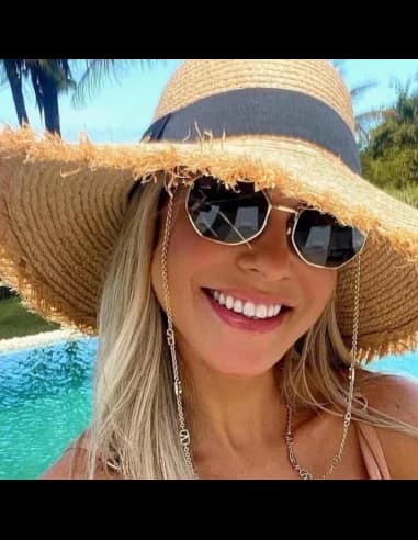 Lunettes de soleil Valentino Garavani VA2040 Hexagonales avec chaine vue 4
