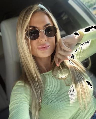 Lunettes de soleil Valentino Garavani VA2040 Hexagonales avec chaine vue 5