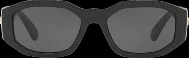 Lunettes de soleil Medusa Biggie Versace VE4361 en acétate noir vue 3