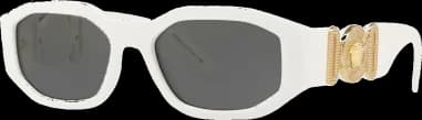 Lunettes de soleil Medusa Biggie Versace VE4361 en acétate blanc