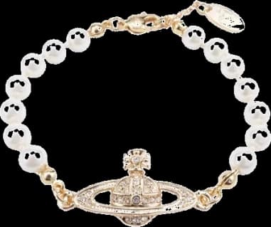 Bracelet Vivienne Westwood 108409 en perles blanches pour femme