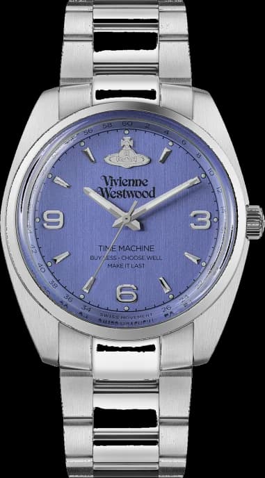 Montre Femme Vivienne Westwood Pennington VV274MBLSL - Cadran violet, bracelet acier argenté