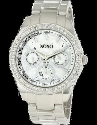 Montre Femme XOXO XO5301A en acier argenté à cadran blanc