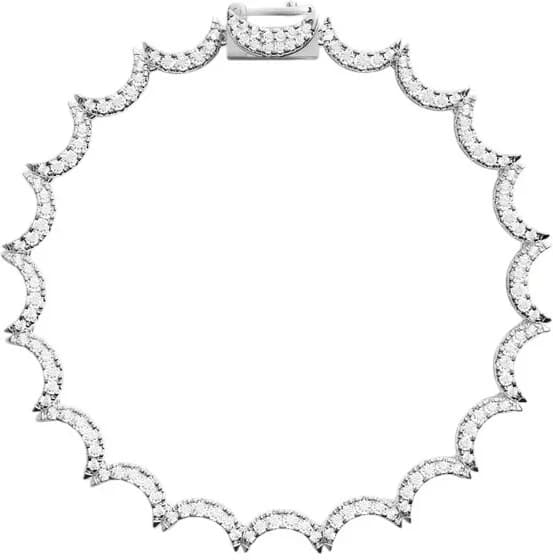 Garde-temps APM Monaco AB5382OX-S pour femme, grecque argent pavée cristaux