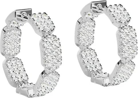 Garde-temps APM Monaco AE15825OX pour femme, mini créoles argent 925 cristaux Yacht Club