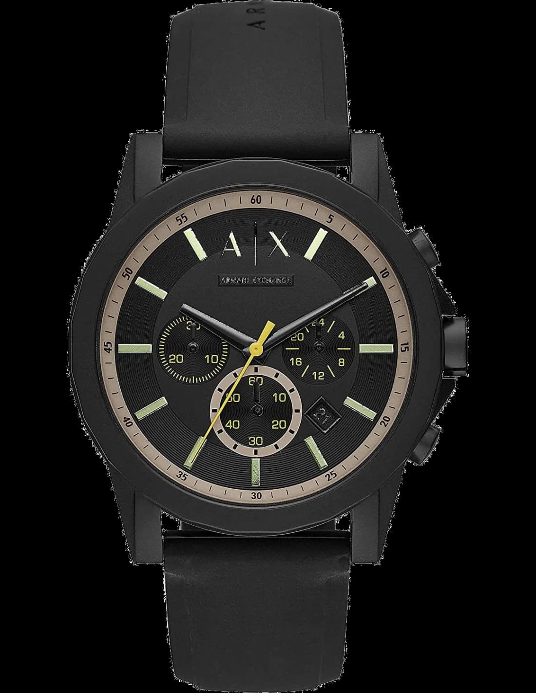 Garde-temps Armani Exchange AX1343 pour homme, dans un design sportif noir et acier