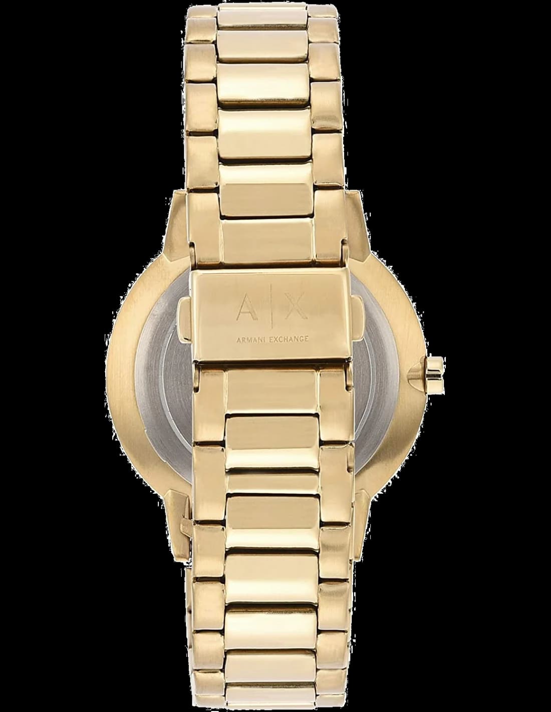 Zoom sur le cadran or du Armani Exchange AX2707