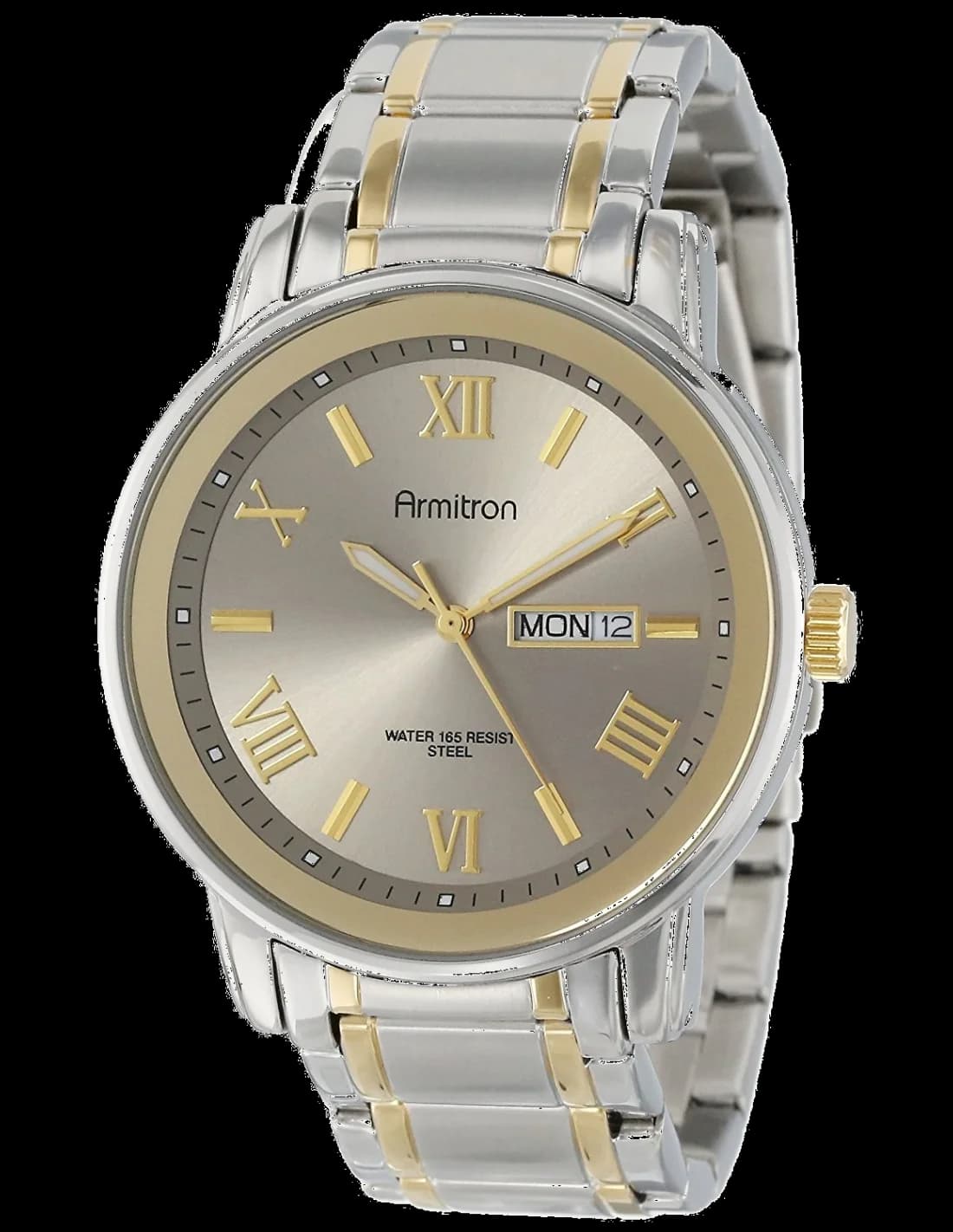 Garde-temps Armitron 20/4935SVTT pour homme, cadran gris avec fonction dateur