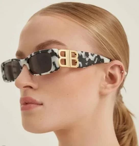 Lunettes de soleil Balenciaga Eyewear Extreme BB0003S - Masque demi-cerclé - Unisexe vue 3