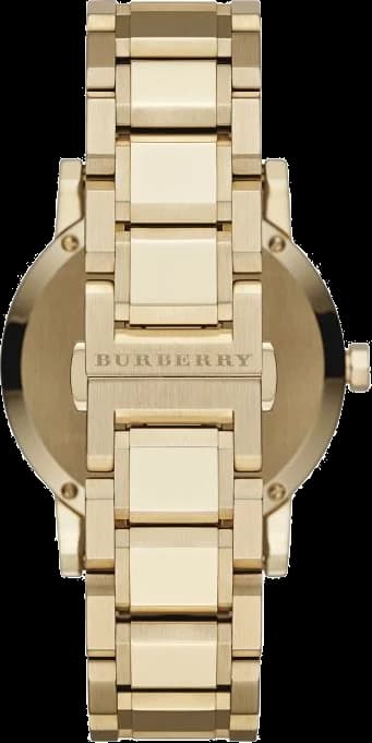 Zoom sur le cadran or du Burberry BU9033