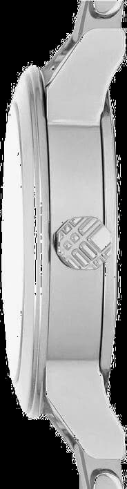 Zoom sur le cadran argent du Burberry BU9233