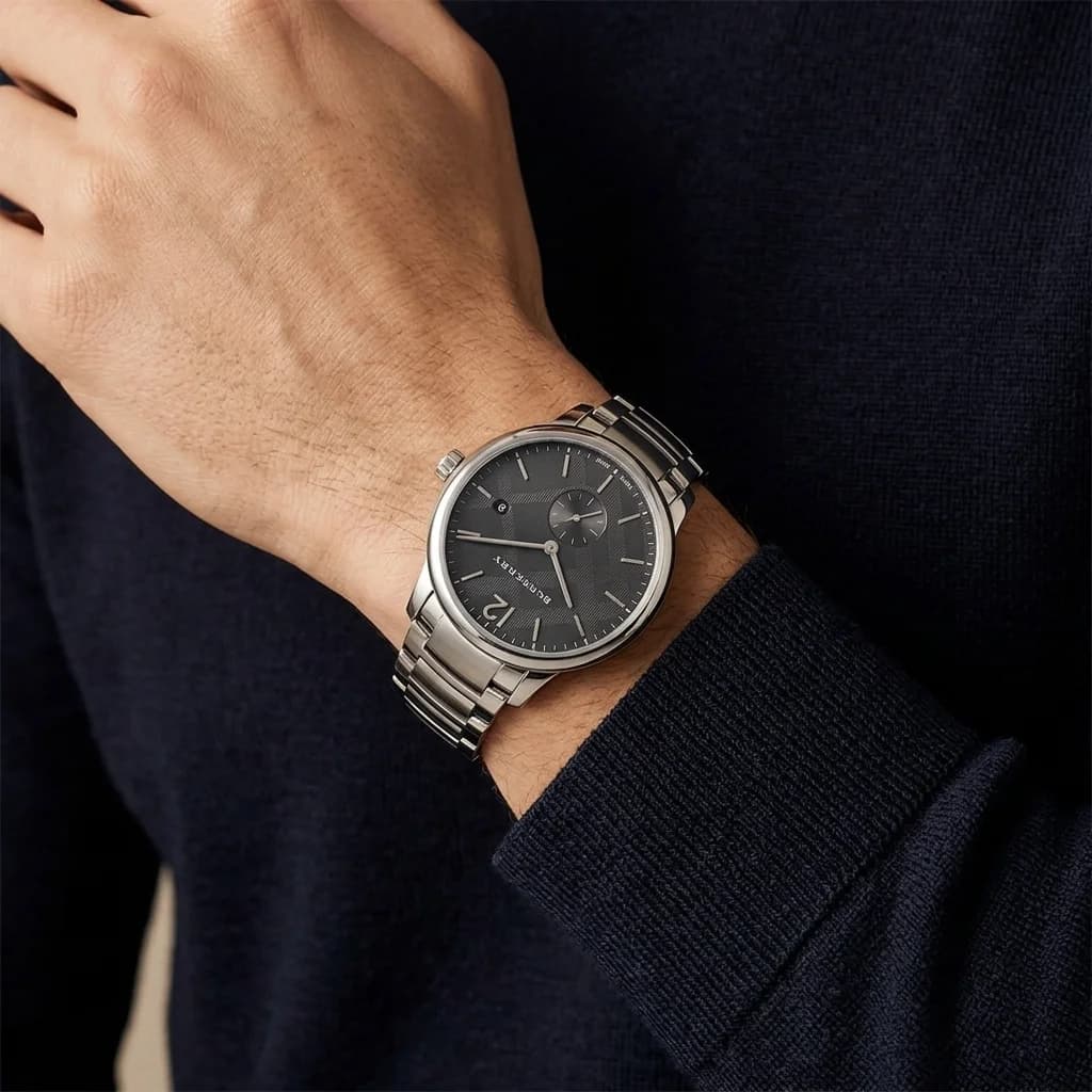 Le garde-temps Burberry BU10005 vu de profil