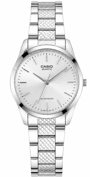 Garde-temps Casio LTP-1274D-7ADF pour femme, cadran argent pour femme