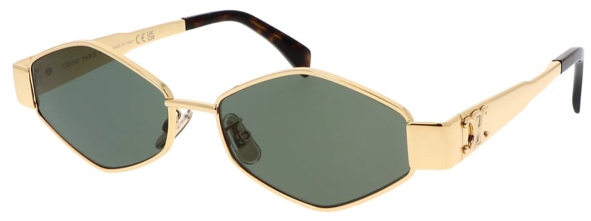 Garde-temps Celine CL40254U 30N, monture géométrique noire