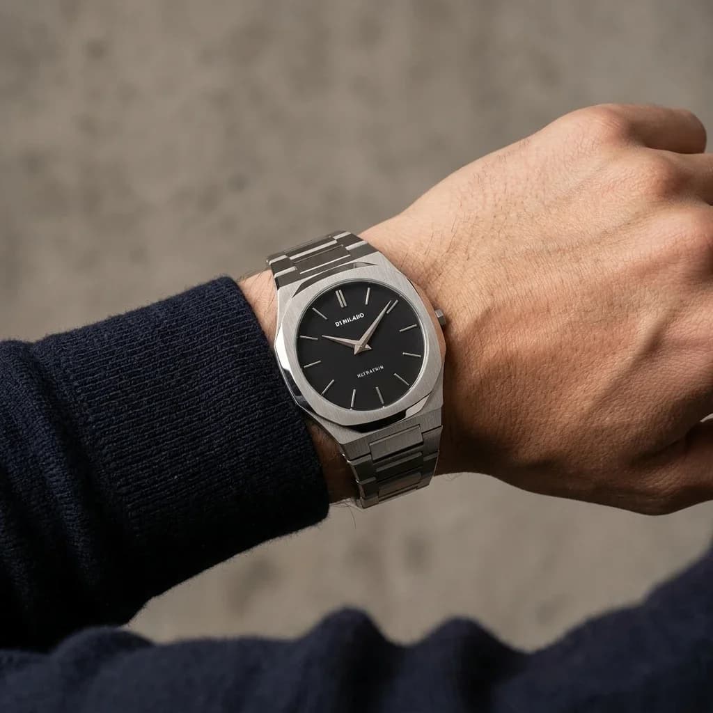 Détail du bracelet acier du D1 Milano UTBJ40