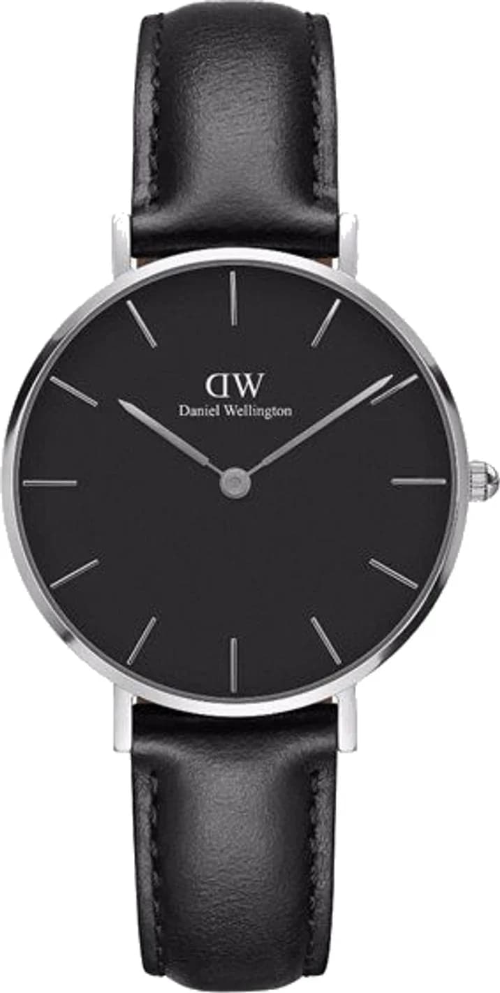 Montre Daniel Wellington DW00100180 femme cadran noir bracelet cuir