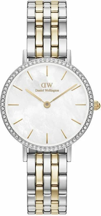 Garde-temps Daniel Wellington DW00100665 pour femme, au cadran blanc nacre et bracelet acier