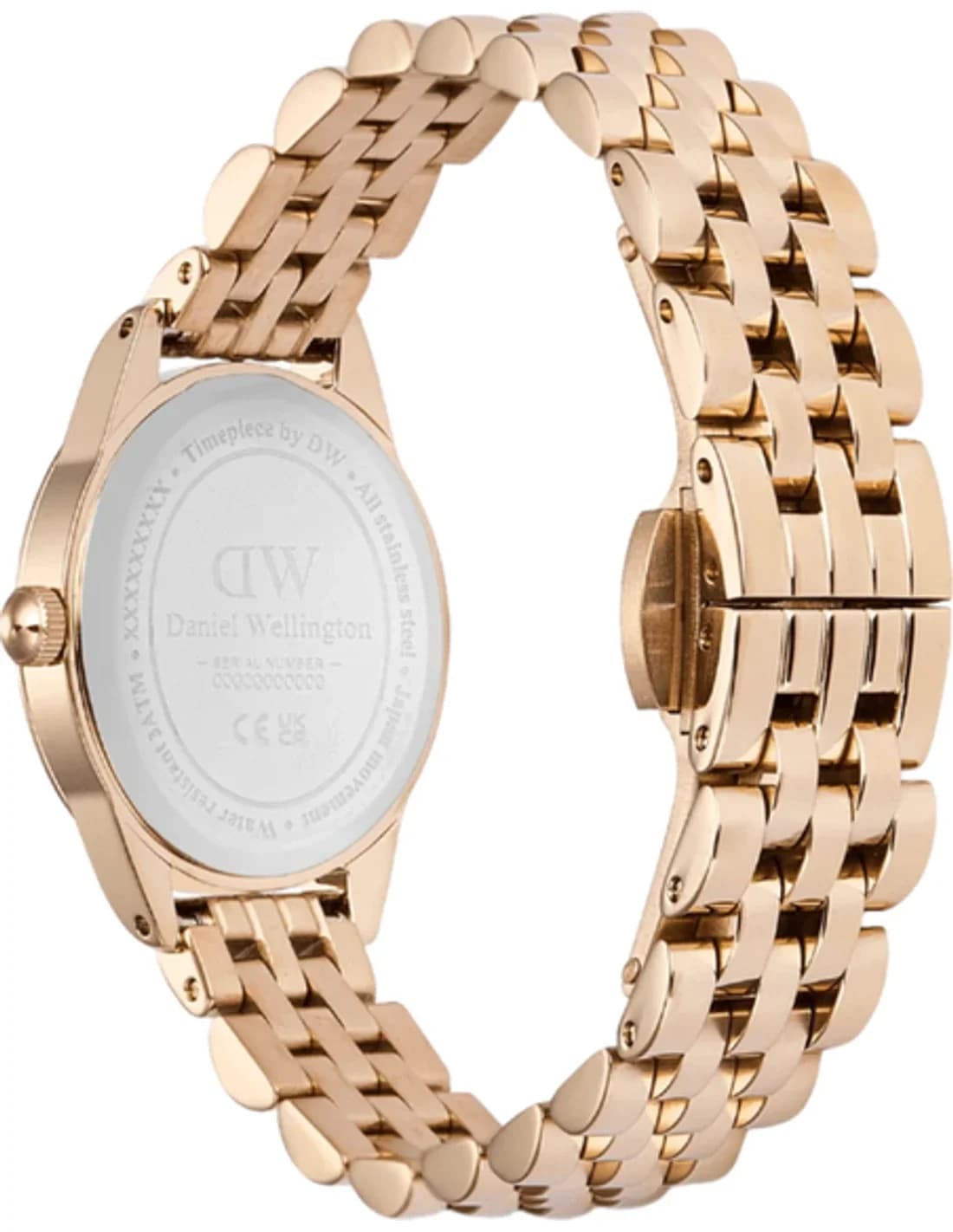 Zoom sur le cadran blanc du Daniel Wellington DW00100805