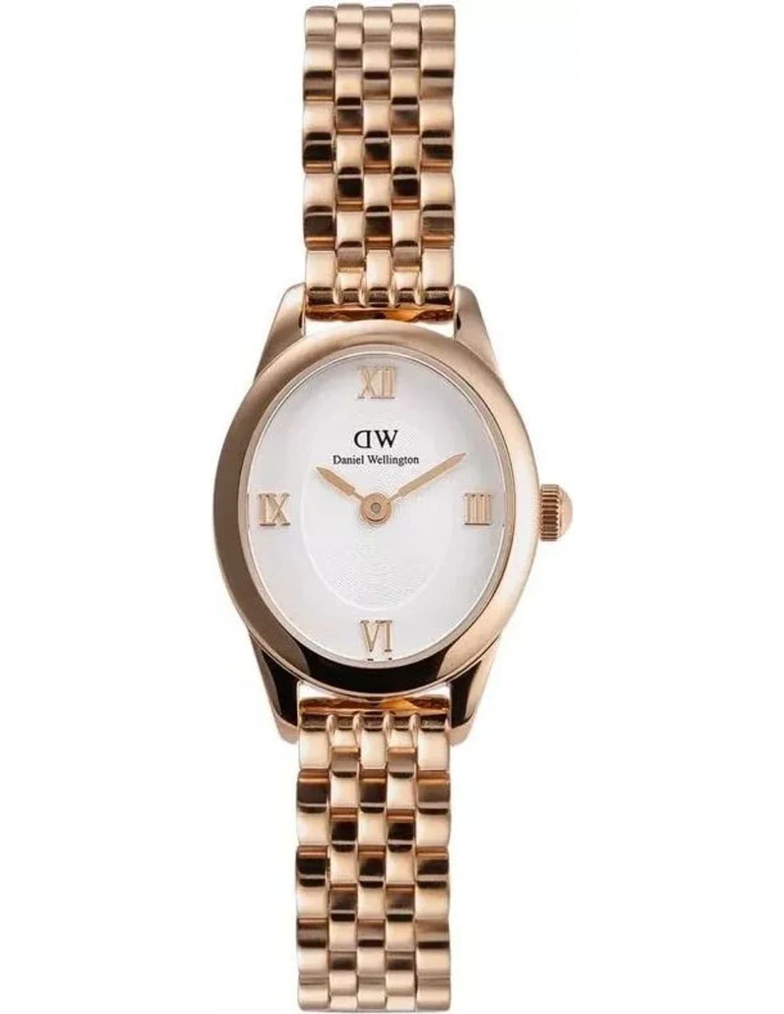 Garde-temps Daniel Wellington DW00100805 pour femme, cadran blanc et bracelet acier