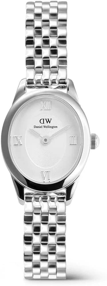 Garde-temps Daniel Wellington DW00100808 pour femme, cadran blanc et bracelet acier