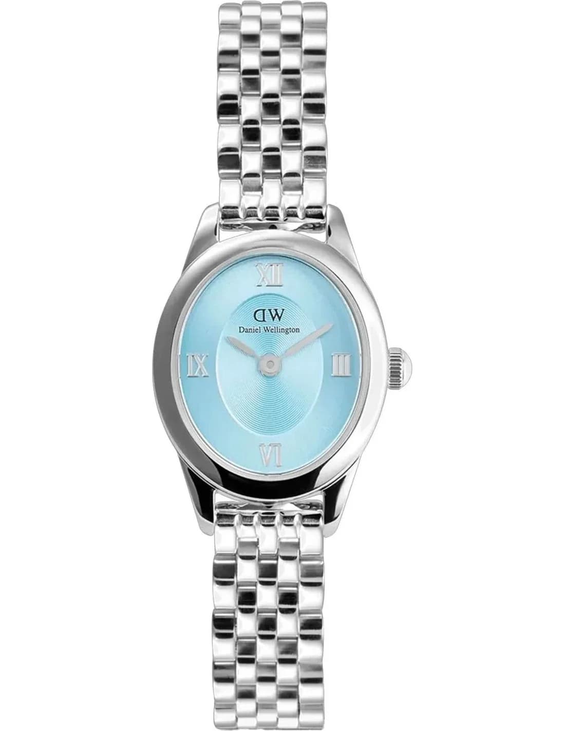 Garde-temps Daniel Wellington DW00100809 pour femme, cadran bleu et bracelet acier