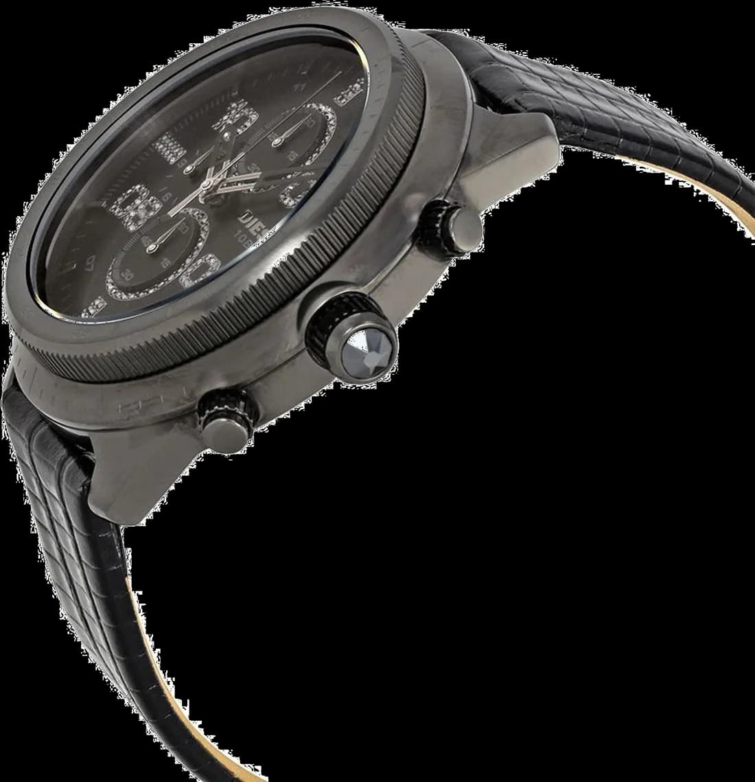 Zoom sur le cadran noir du Diesel DZ4437
