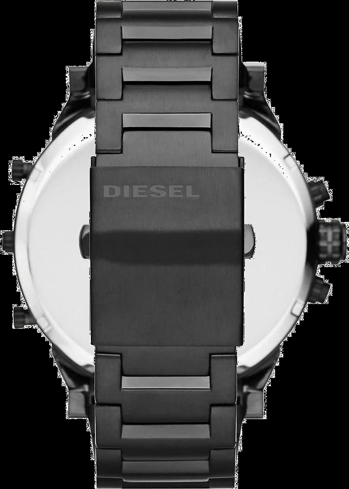 Zoom sur le cadran noir du Diesel DZ7312