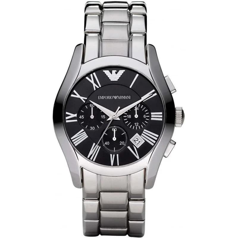 Montre Emporio Armani AR0673 homme cadran noir bracelet acier
