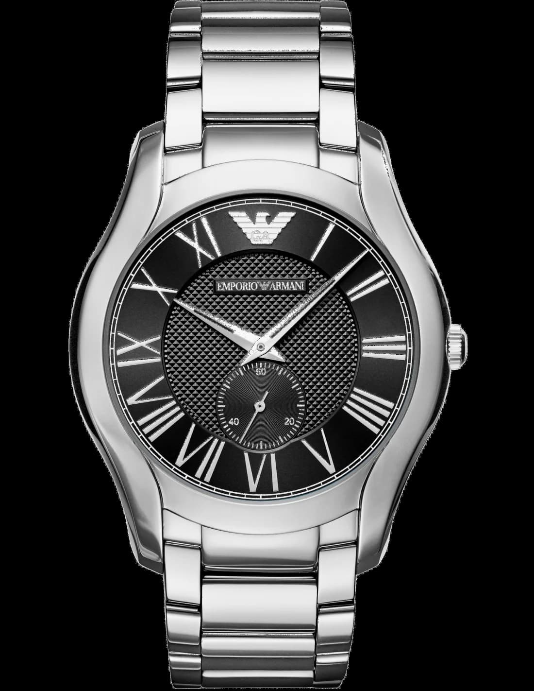 Garde-temps Emporio Armani AR11086 pour homme, cadran bleu, bracelet acier