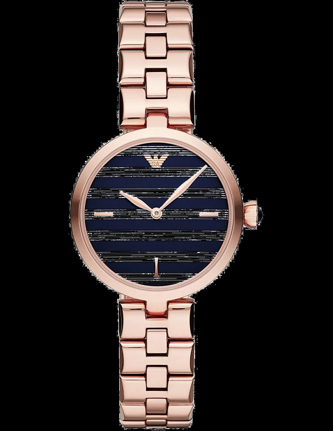 Garde-temps Emporio Armani AR11220 pour femme, cadran nacre multicolore sur bracelet acier