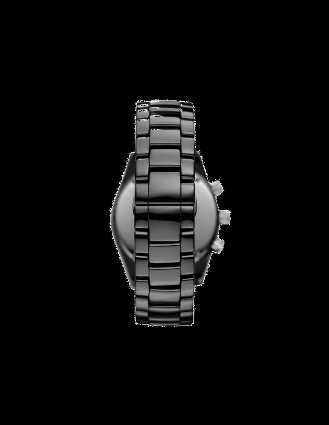 Zoom sur le cadran noir du Emporio Armani AR1455
