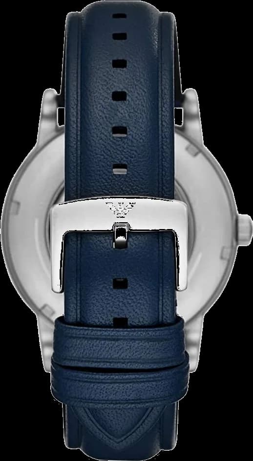 Zoom sur le cadran bleu du Emporio Armani AR60030