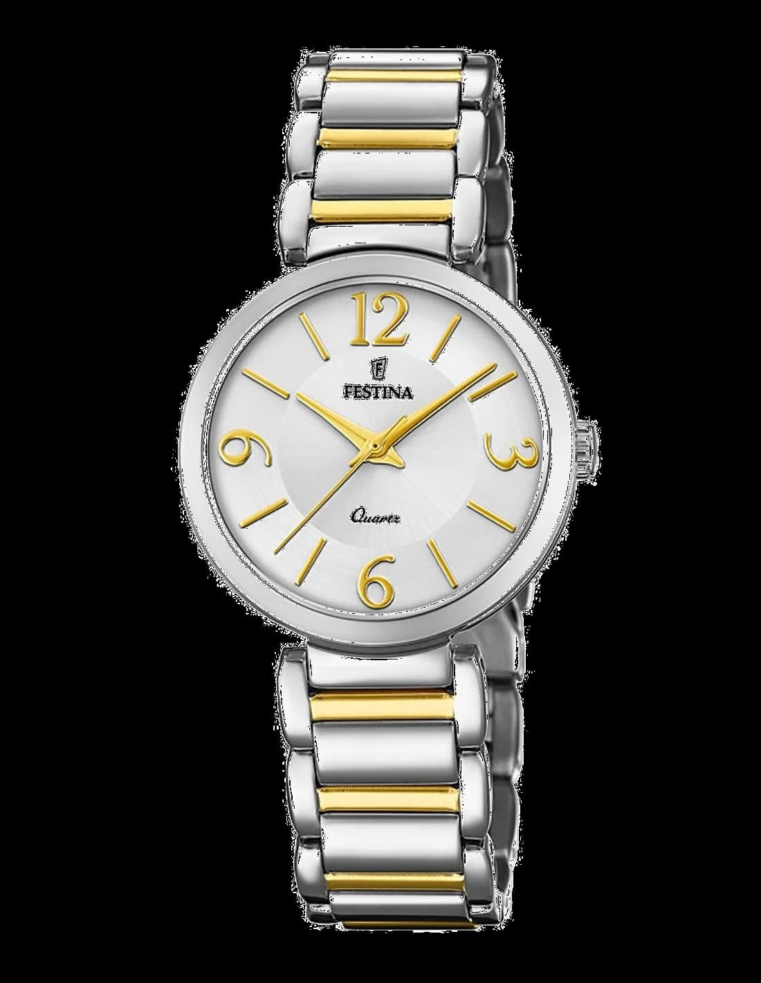 Garde-temps Festina F20213/1 pour femme, cadran argenté, bracelet acier, style tendance