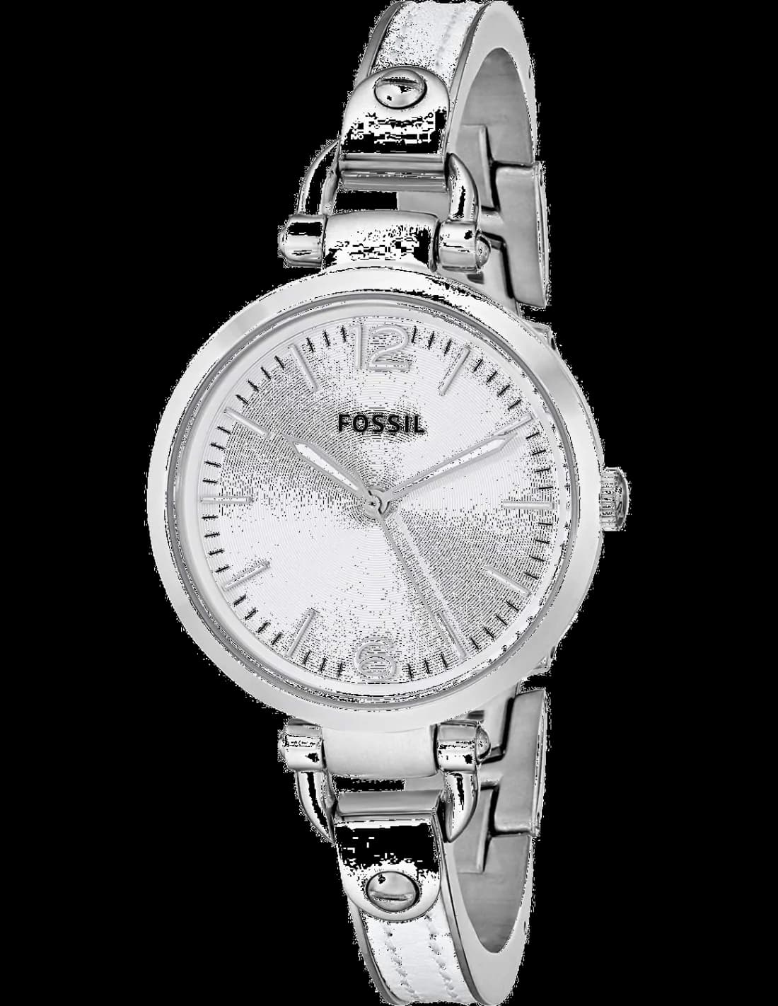 Garde-temps Fossil ES3259 pour femme, cadran argent, bracelet acier argenté