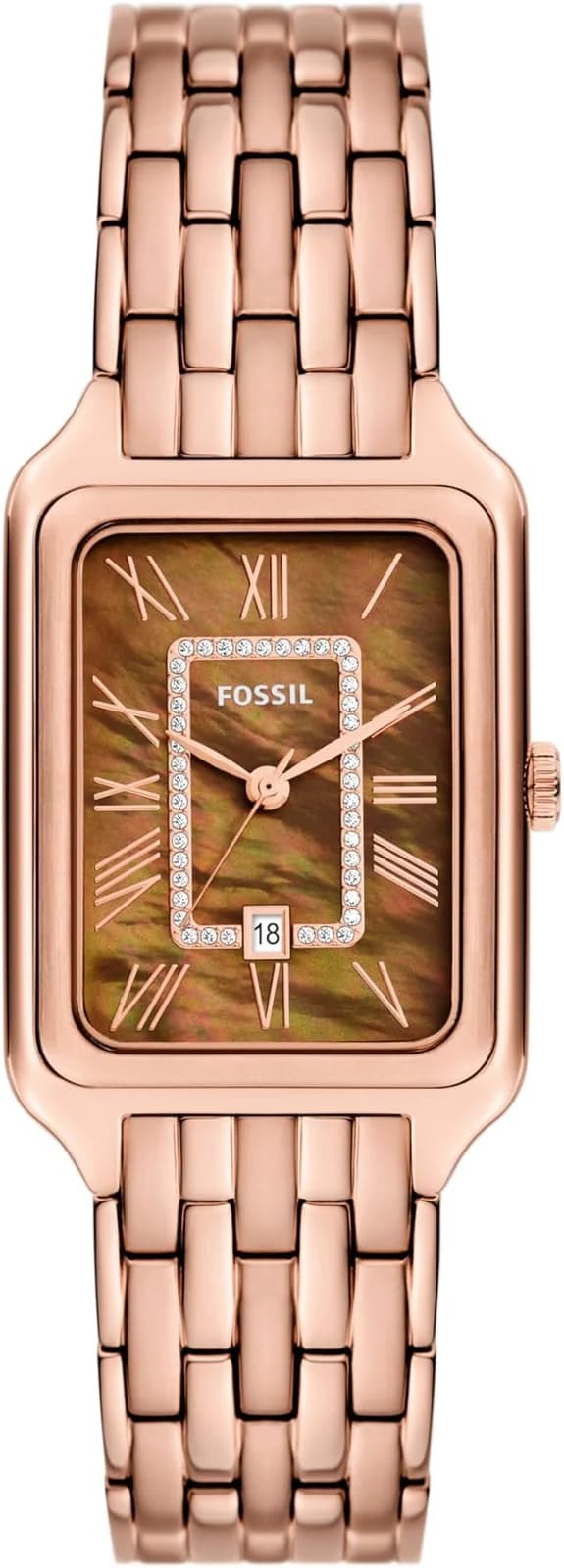 Montre Fossil ES5323 femme cadran marron bracelet acier