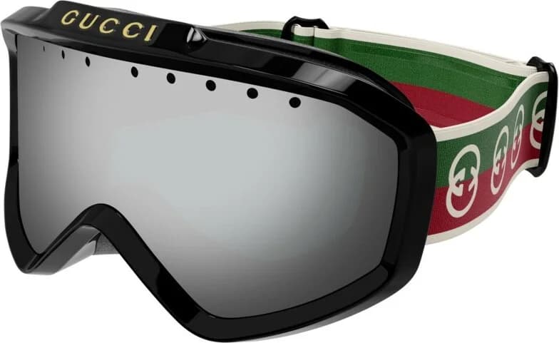 Garde-temps Gucci GG1210S-001 pour unisexe, noir, inscription Gucci