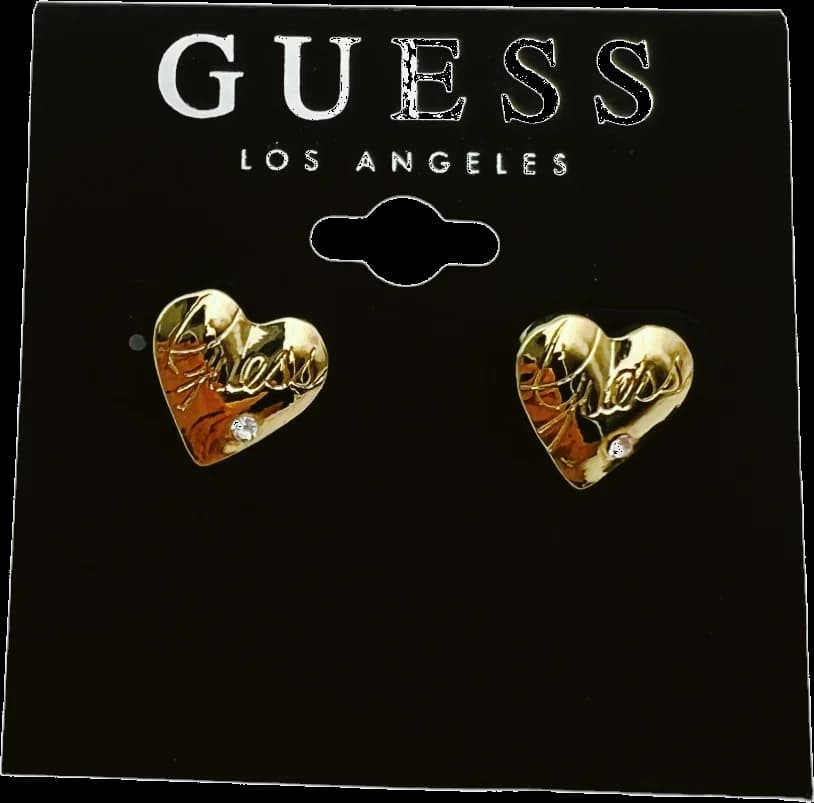 Garde-temps Guess 109791 pour femme, cadran absent, bracelet absent, or coeur zircon