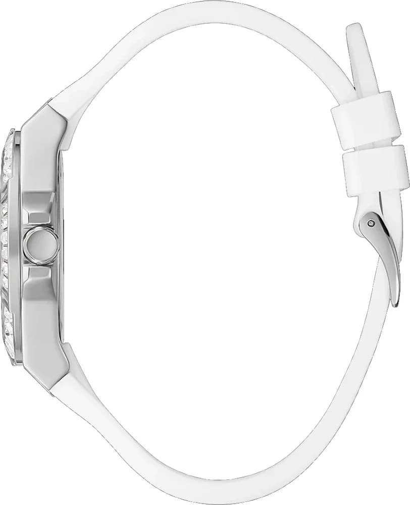 Zoom sur le cadran blanc du Guess GW0118L3