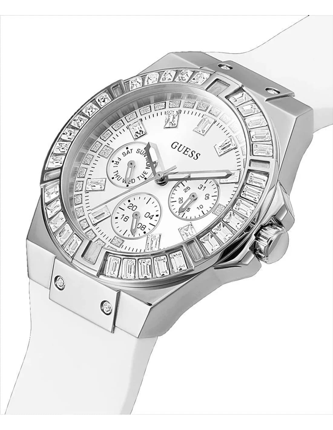 Le garde-temps Guess GW0118L3 vu de profil