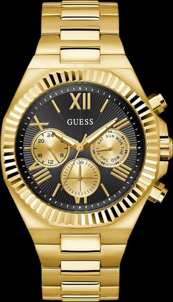 Garde-temps Guess GW0703G5 pour homme, cadran noir multifonctions