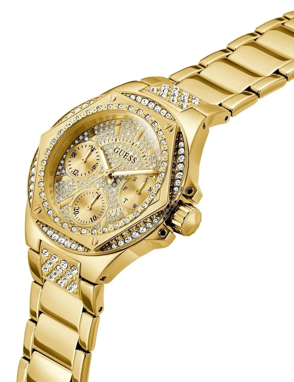 Le garde-temps Guess GW0878L2 vu de profil
