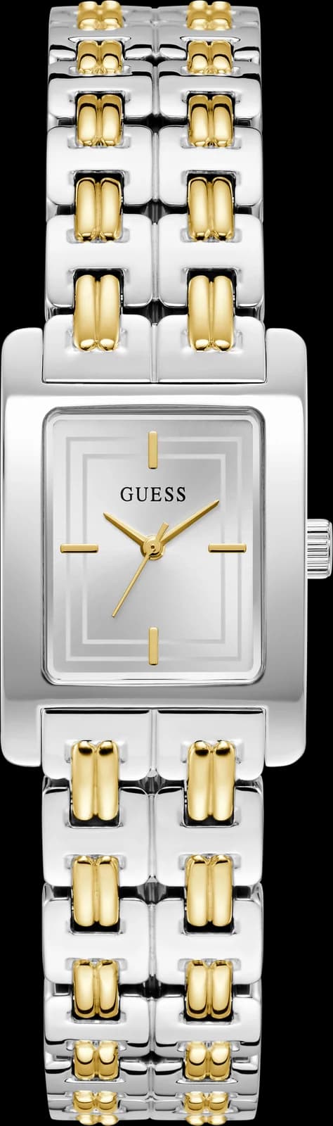 Montre Guess Cove GW1026L3 femme cadran argenté, vue de face