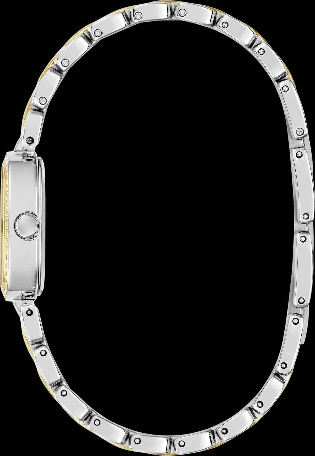 Montre Guess Hazel GW1018L6, vue de profil du boîtier 25 mm