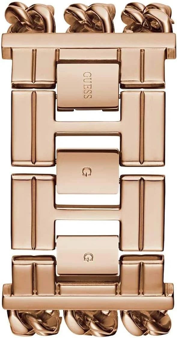 Zoom sur le cadran or rose du Guess W1274L3