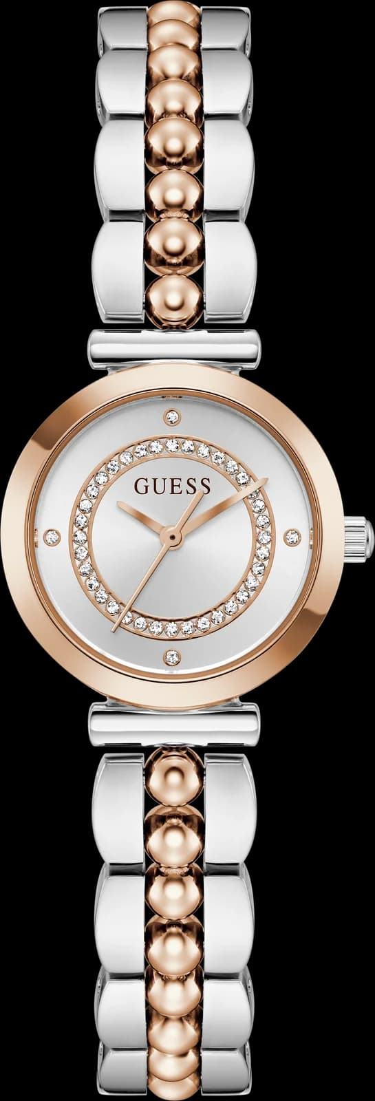 Montre Guess Leena GW0994L5 femme cadran argenté, vue de face