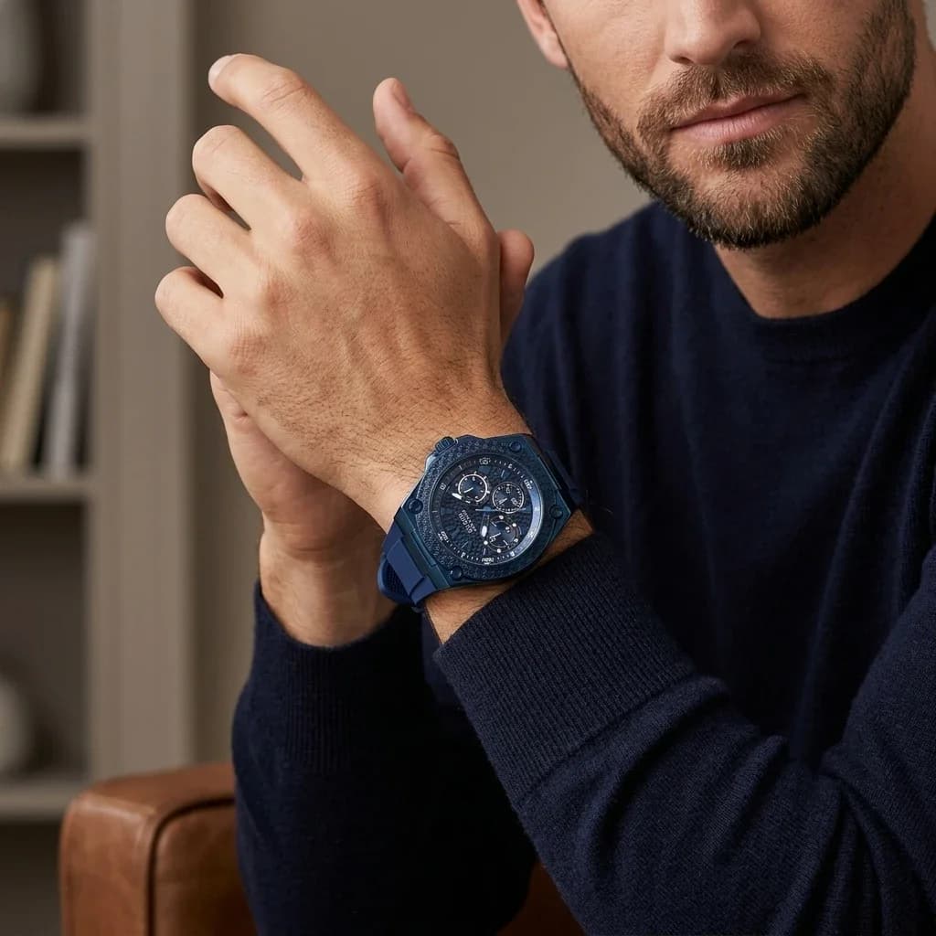 Fond du boîtier du garde-temps Guess W1049G7